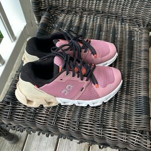 On cloud shoes :)